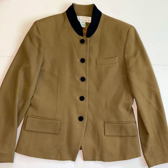 Rena Rowan Jackets & Blazers - Rena Rowan for Saville EUC Vintage Wool Coat Equestrian Twee Academia Size 10P